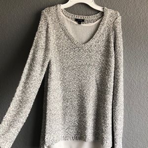Sparkly light gray sweater